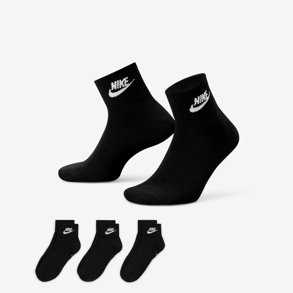 Calcetines Al Tobillo (3 Pares) Nike Everyday Essential Negro