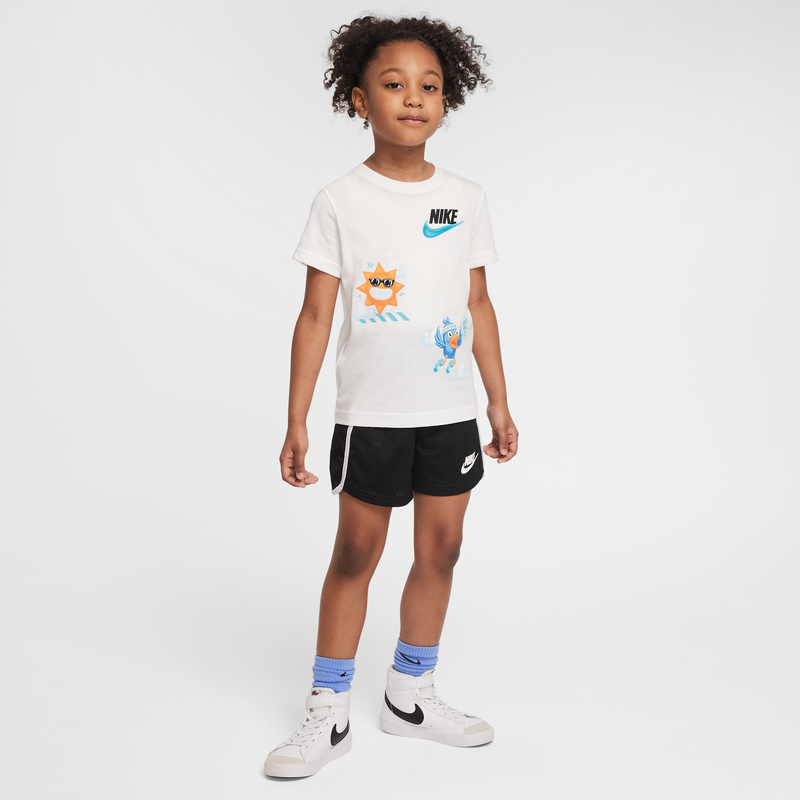 Conjunto De 2 Piezas Con Shorts Para Preescolar Nike Dri-Fit Negro