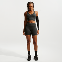 Shorts de ciclismo Dri-FIT de tiro alto de 13 cm para mujer Nike Pro Seamless Gris