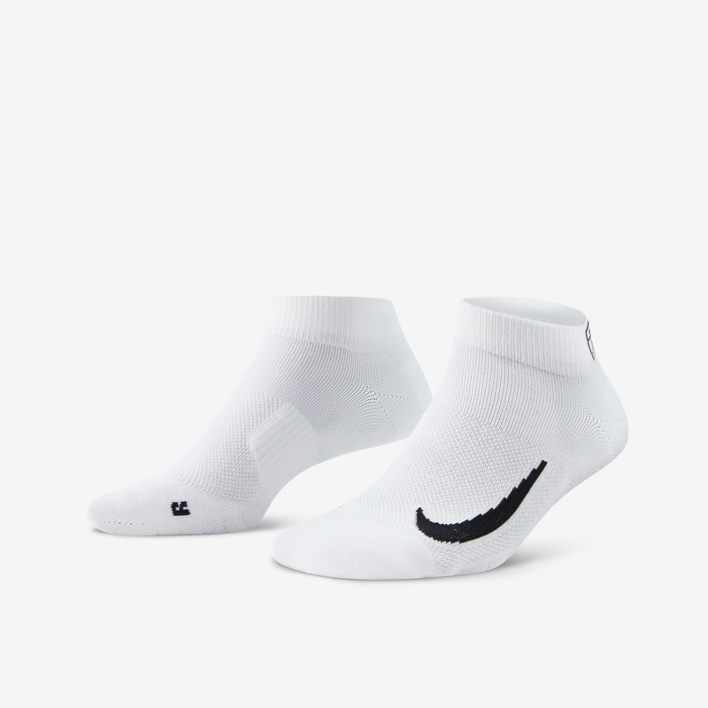 Calcetines cortos de golf Nike Multiplier Low (2 pares) Blanco