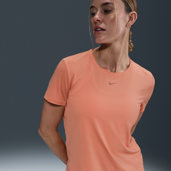 Playera De Manga Corta Dri-Fit Para Mujer Nike One Classic Naranja