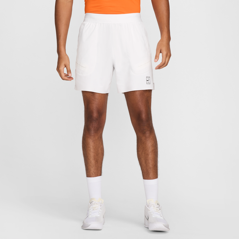 Shorts de tenis Dri-FIT de 15 cm para hombre NikeCourt Advantage Blanco