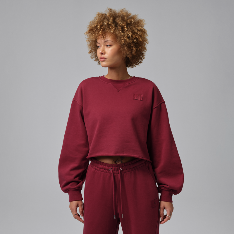 Sudadera de cuello redondo estilo cropped para mujer Jordan Flight Fleece