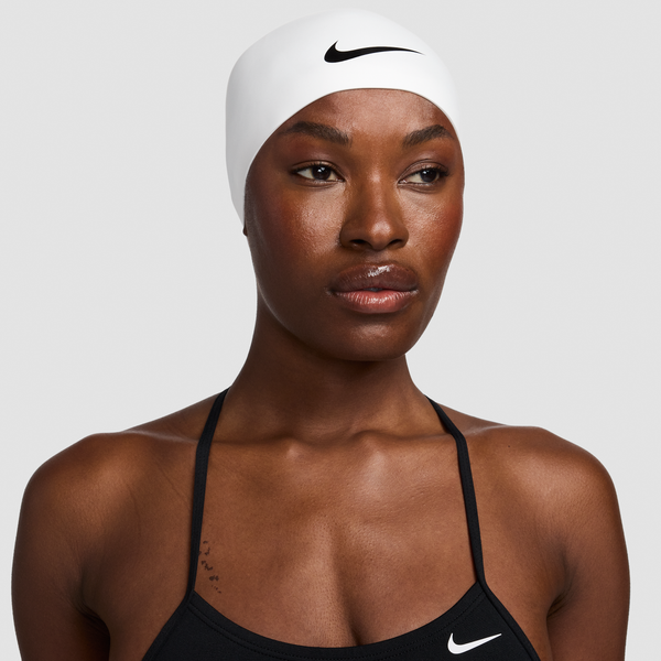 Gorro De Cúpula De Silicona Nike Swim Blanco