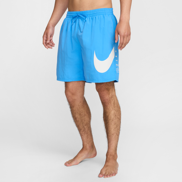 Shorts De Vóleibol De 18 Cm Con Forro Completo Para Hombre Nike Swim Breaker Azul