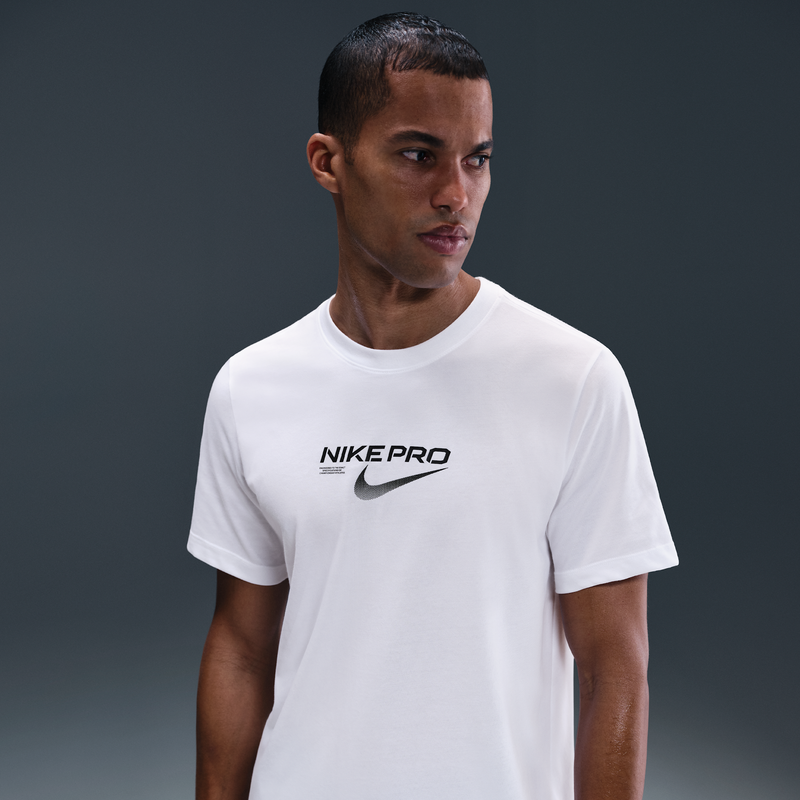 Playera de entrenamiento Dri-FIT para hombre Nike Blanco