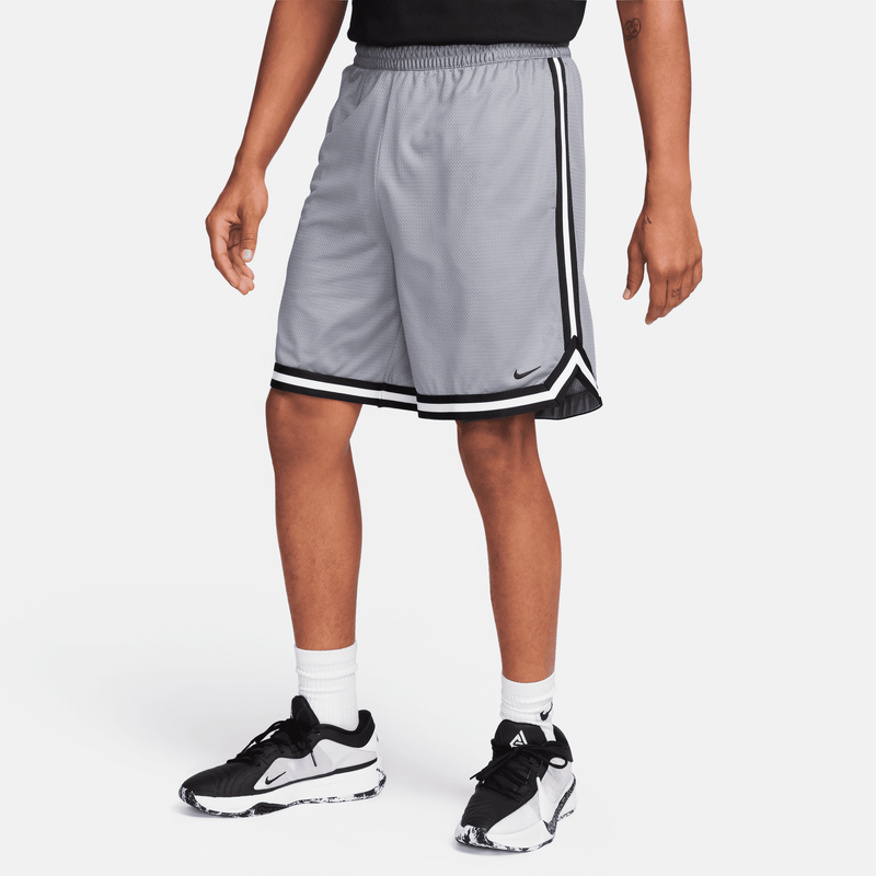 Shorts de básquetbol de 20 cm Dri-FIT para hombre Nike DNA Gris