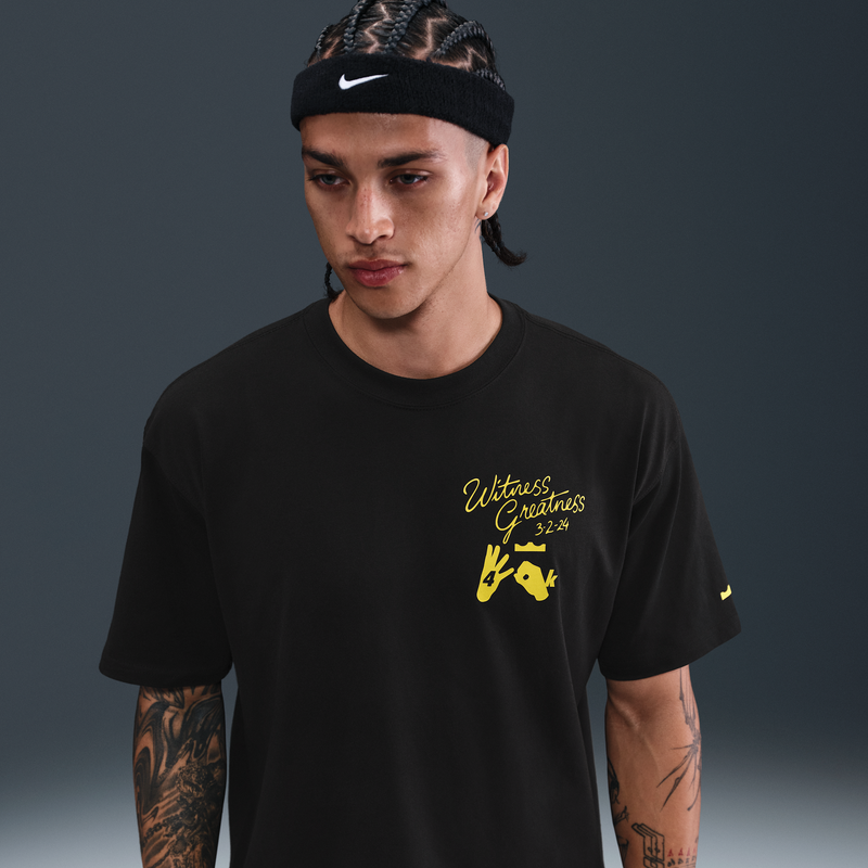 Playera de básquetbol Max90 LeBron "Uncharted" para hombre Negro