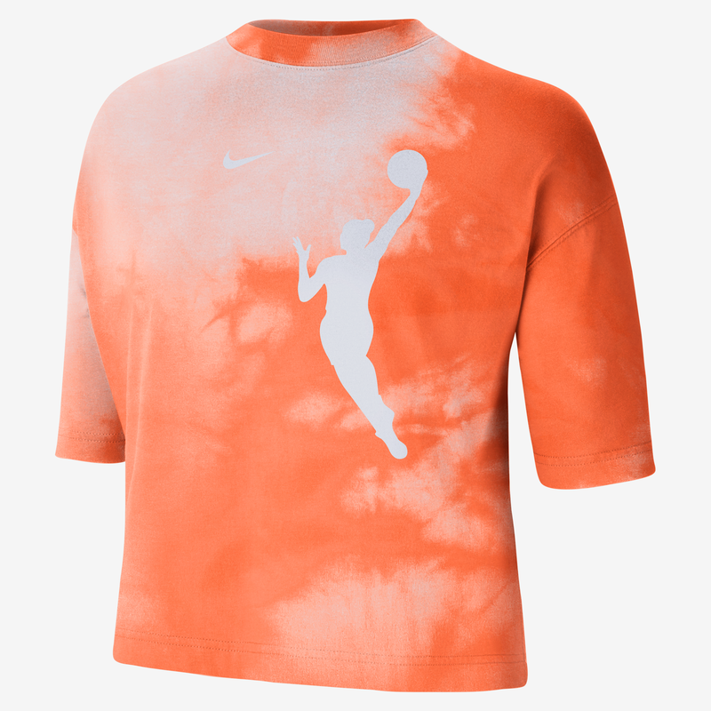 Playera De Cuello Redondo Nike De La Wnba De Corte Cuadrado Para Mujer Team 13 Naranja