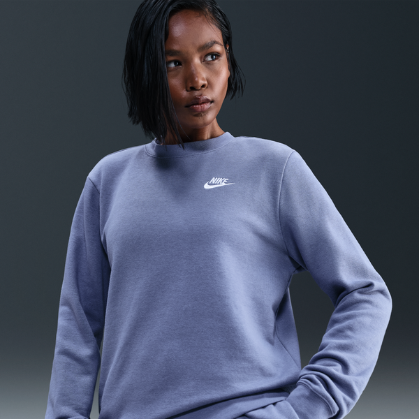 Sudadera Con Cuello Redondo Para Mujer Nike Sportswear Club Fleece Azul