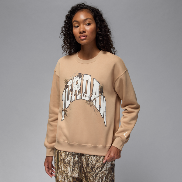 Sudadera De Cuello Redondo Para Mujer Jordan Brooklyn Fleece Realtree Marrón