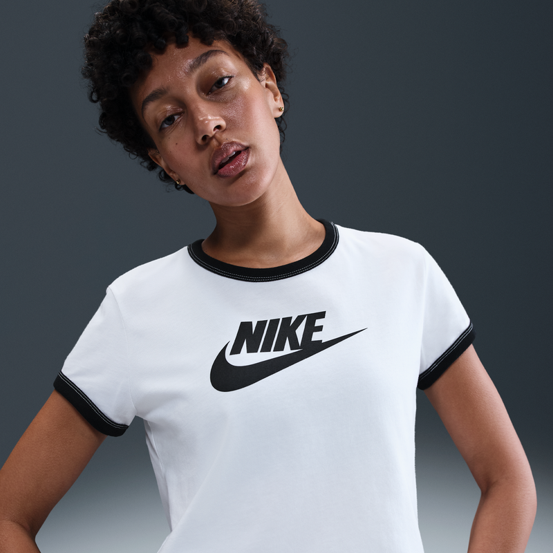 Playera Ringer Con Gráfico Para Mujer Nike Sportswear Blanco