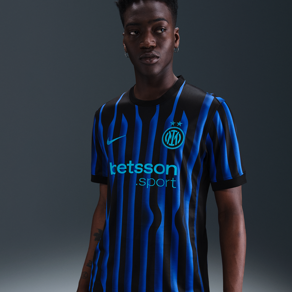 Inter De Milán Local 2025/26 Stadium Jersey De Fútbol Nike Dri-Fit Replica Para Hombre Azul