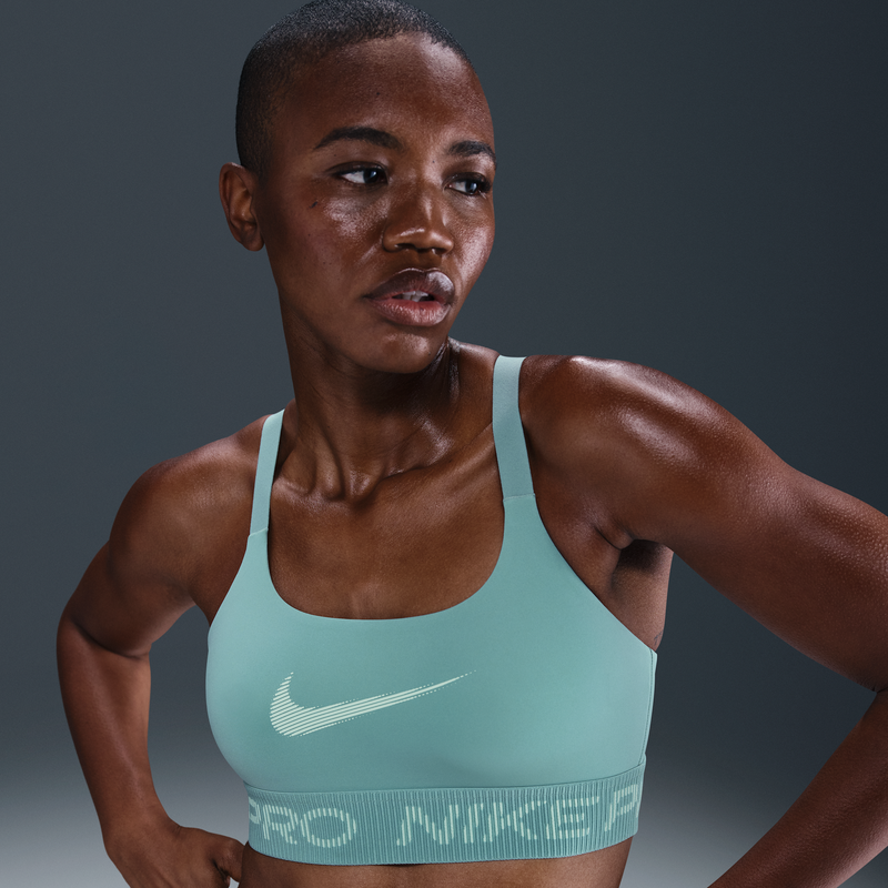 Bra Deportivo De Baja Sujeción Sin Almohadilla Para Mujer Nike Pro Verde