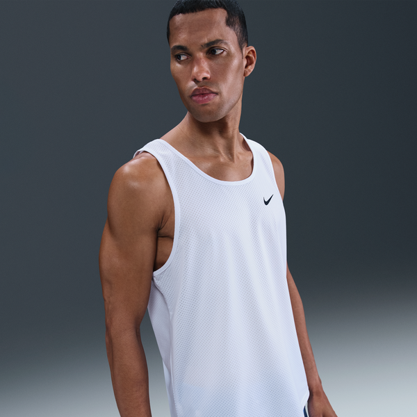 Camiseta De Tirantes De Malla Para Hombre Nike Swim Blanco