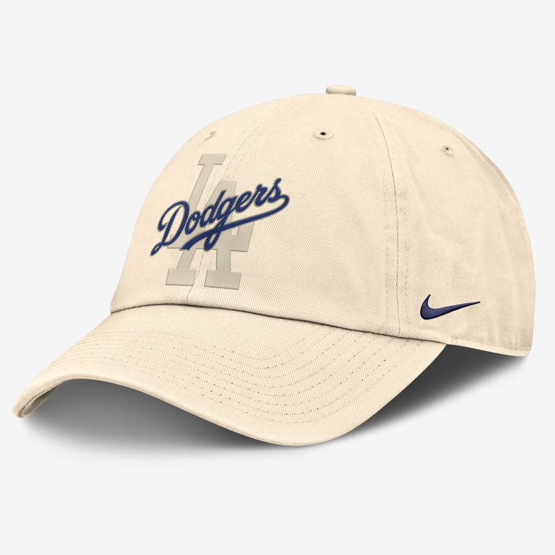Gorra De Algodón Orgánico Sin Estructura Para Hombre Nike De La Colección Statement Club De Los Angeles Dodgers Marrón