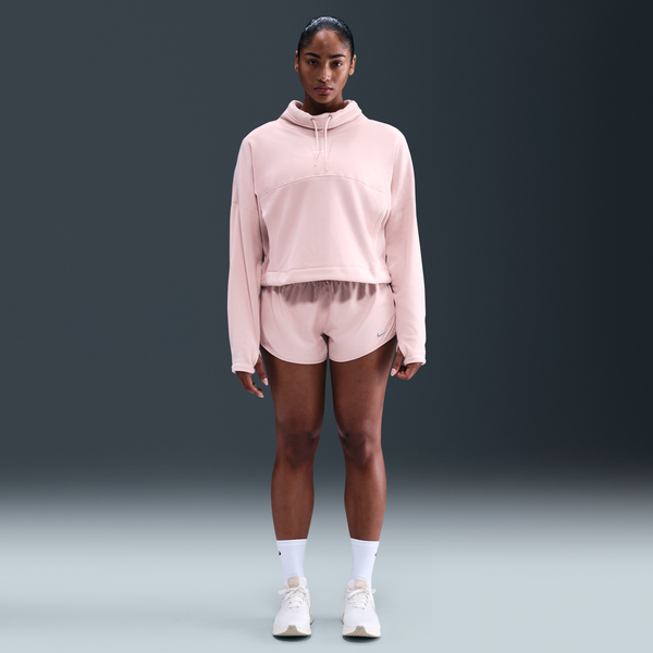 Shorts Dri-Fit 2 En 1 De Tiro Medio De 8 Cm Para Mujer Nike One Rosa