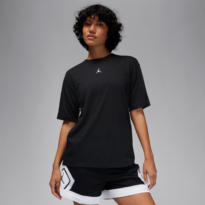 Playera De Manga Corta Diamond Para Mujer Jordan Sport Negro