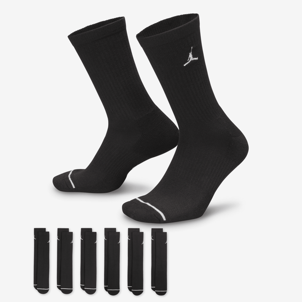 Calcetas Acolchadas (6 Pares) Jordan Everyday Negro