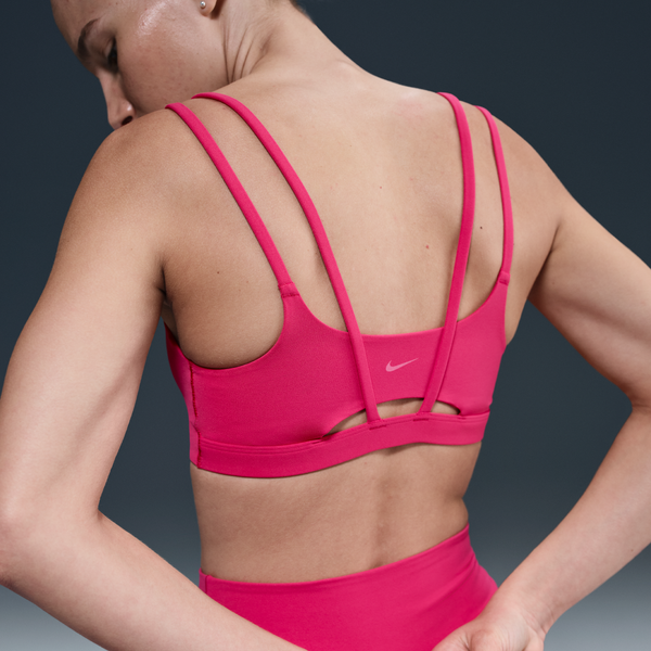Nike Zenvy Strappy Bra Deportivo De Baja Sujeción Con Almohadillas Para Mujer Rosa