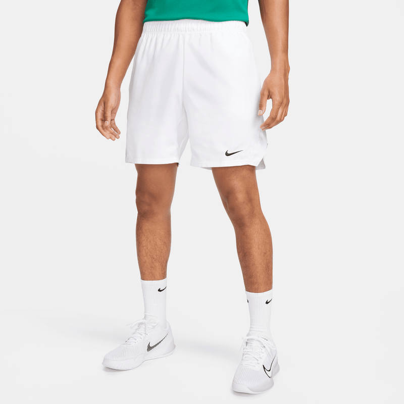 Shorts De Tenis Dri-Fit De 18 Cm Para Hombre Nikecourt Victory Blanco