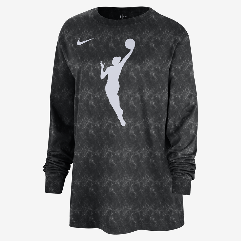 Playera de manga larga Nike WNBA para mujer Team 13 Negro