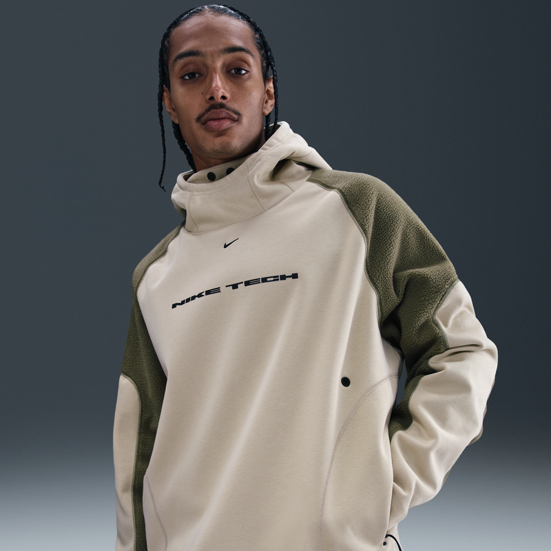Sudadera Con Gorro Oversized Para Hombre Nike Tech Boreas Marrón