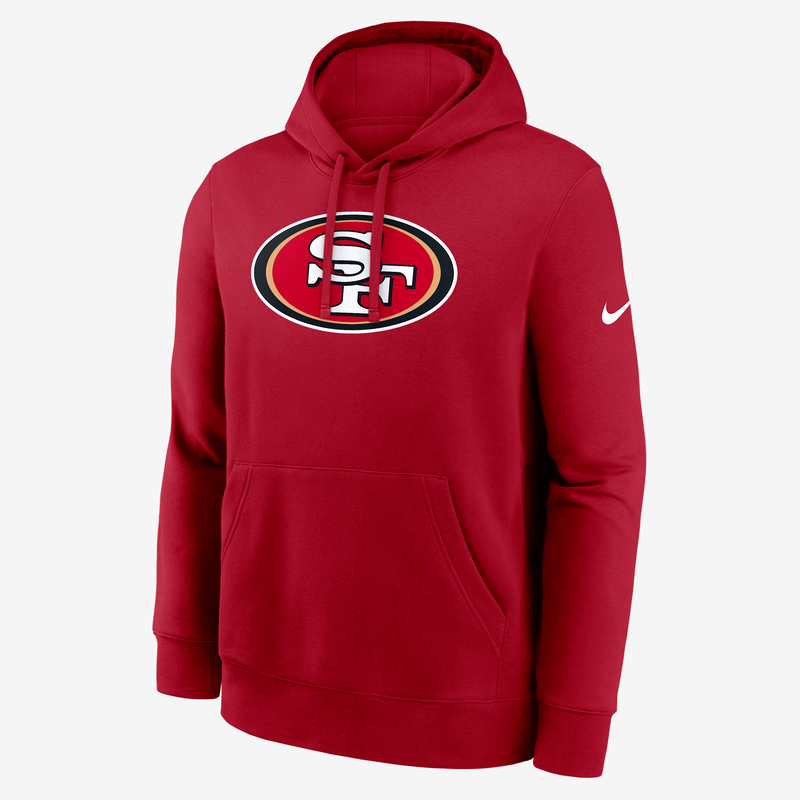 Sudadera con gorro sin cierre Nike de la NFL para hombre San Francisco 49ers Primetime Club Logo Rojo