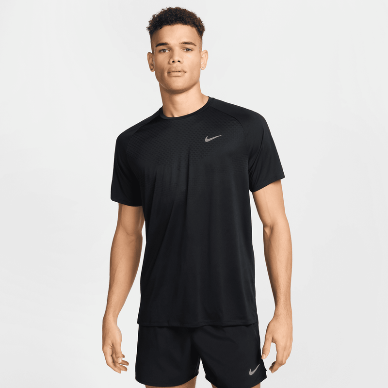 Playera De Correr De Manga Corta Dri-Fit Adv Para Hombre Nike Stride Negro