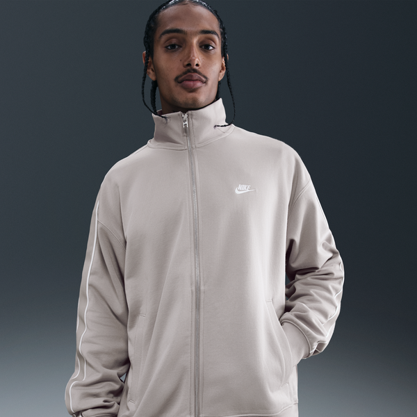 Chamarra Deportiva De Tejido Knit Oversized Para Hombre Nike Sportswear Club Gris