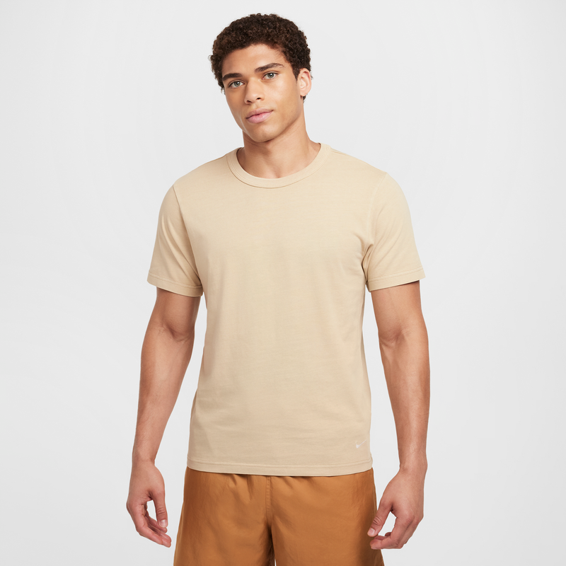 Playera De Tejido Knit De Manga Corta Para Hombre Nike Life Marrón