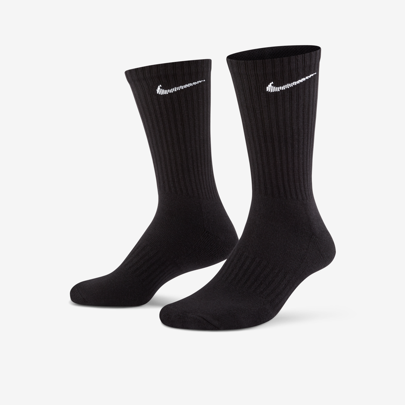 Calcetas De Entrenamiento (3 Pares) Nike Everyday Cushioned Negro