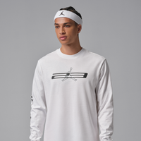 Sudadera de cuello redondo Dri-FIT con gráfico para hombre Jordan Sport Blanco