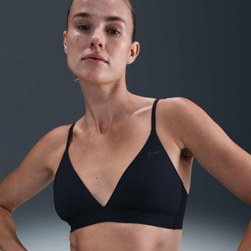 Bra Deportivo De Triángulo De Baja Sujeción Sin Almohadilla Para Mujer Nike Form Negro