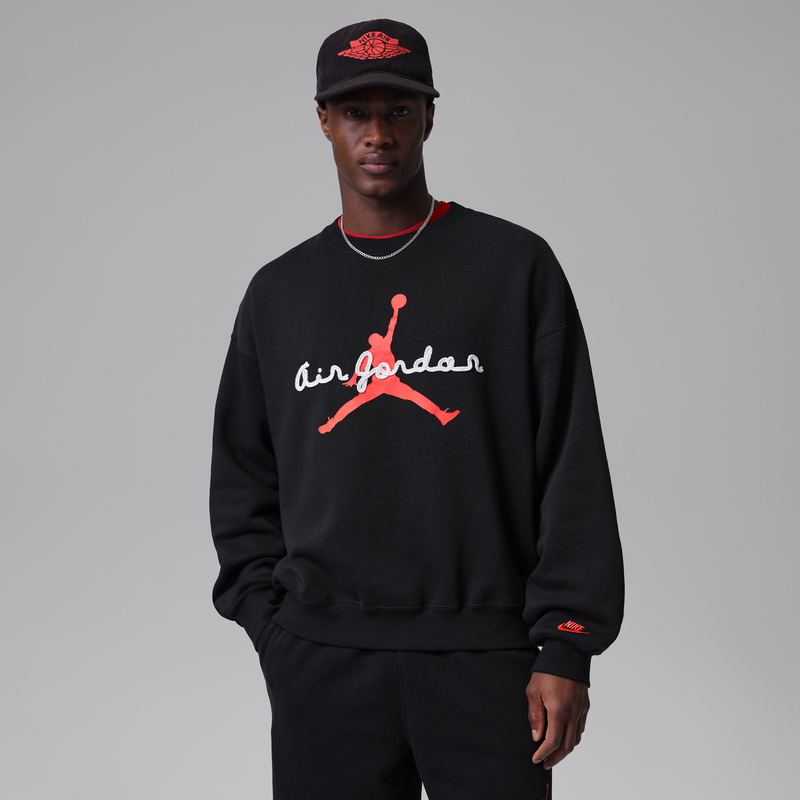 Sudadera de cuello redondo de tejido Fleece para hombre Jordan Brooklyn