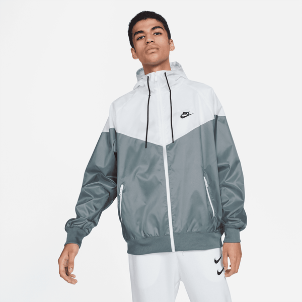 Chamarra Con Gorro Para Hombre Nike Sportswear Windrunner Gris