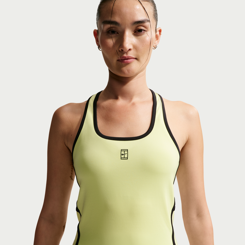 Camiseta de tirantes de tenis Dri-FIT para mujer Nike Advantage Amarillo