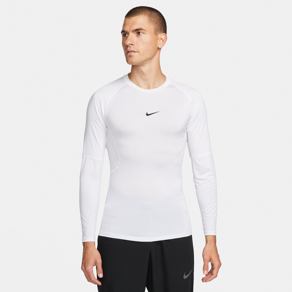 Playera De Fitness De Manga Larga Dri-Fit Para Hombre Nike Pro Blanco