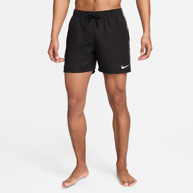 Shorts De Playa O Alberca De 13 Cm Para Hombre Nike Swim Logo Tape Lap Negro