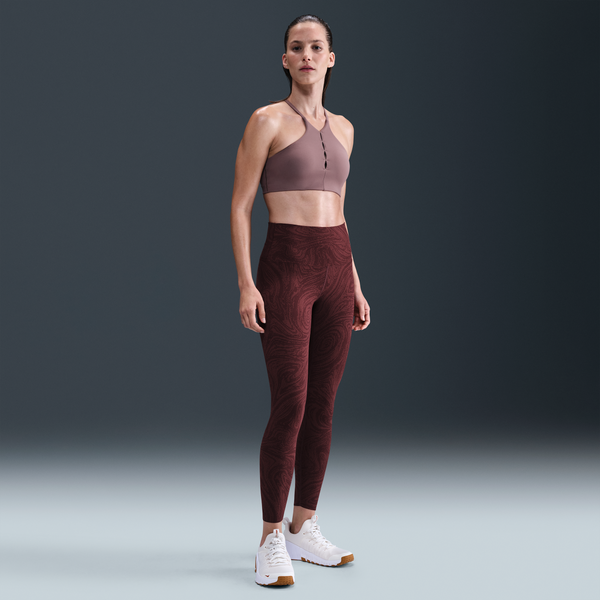 Leggings Estampados De Tiro Alto De 7/8 Para Mujer Nike Zenvy Rojo