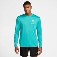 Playera de manga larga para hombre Nike Swim Hydroguard Verde