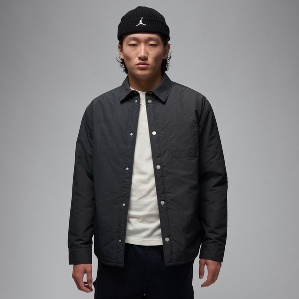 Air Jordan Prenda Para La Parte Superior Con Botones Para Hombre Negro