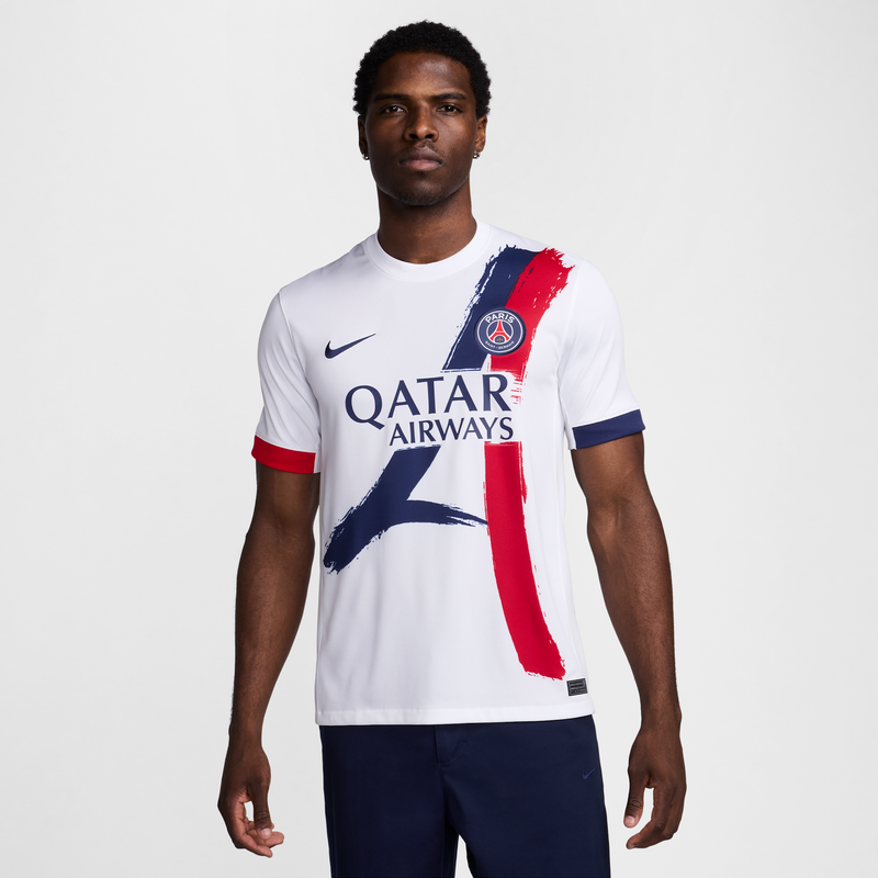 Jersey De Fútbol Nike Dri-Fit Replica Del Paris Saint-Germain Visitante 2025/26 Stadium Para Hombre Blanco