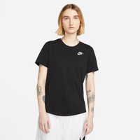 Playera para mujer Nike Sportswear Club Essentials Negro