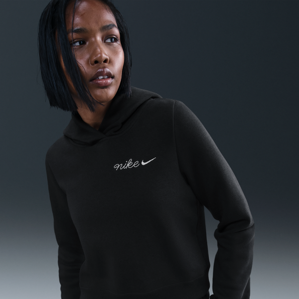 Sudadera Con Gorro Para Mujer Nike Sportswear Phoenix Fleece Negro
