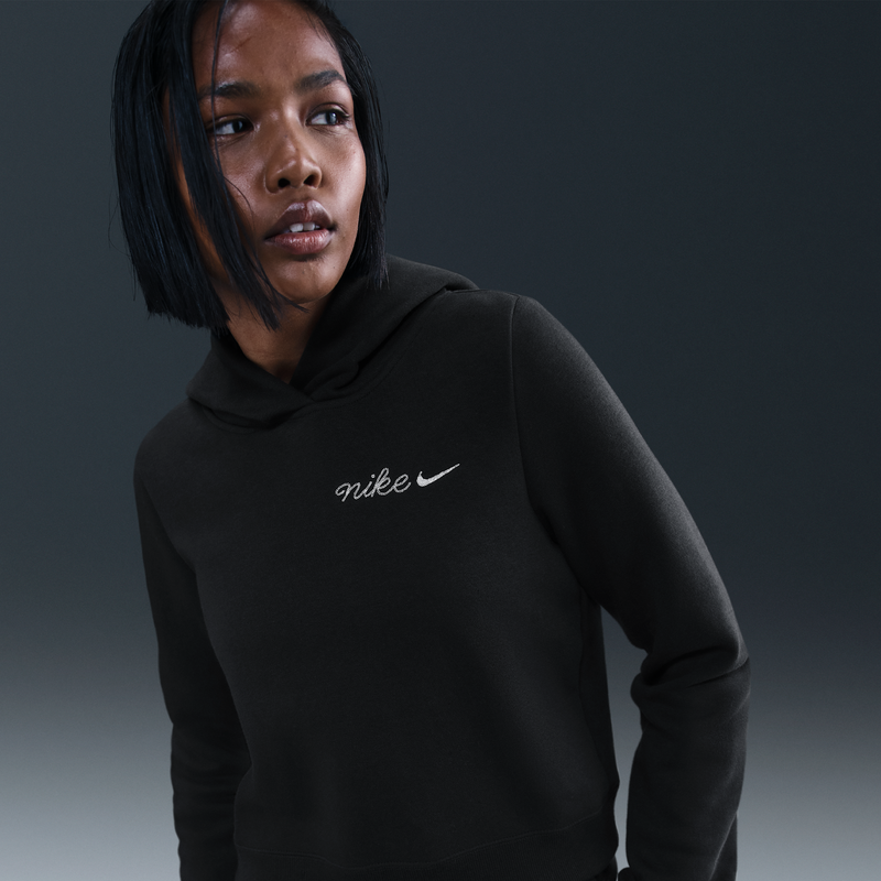 Sudadera Con Gorro Para Mujer Nike Sportswear Phoenix Fleece Negro