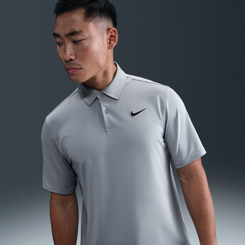 Polo de golf Dri-FIT para hombre Nike Velocity Gris