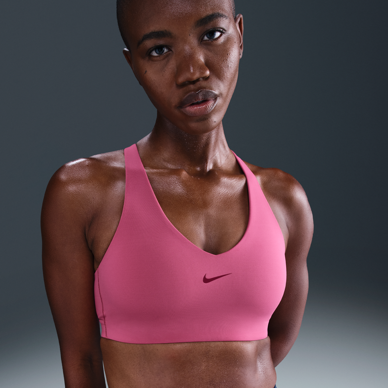 Bra Deportivo Nike Universa Con Almohadilla De Media Sujeción Para Mujer Morado