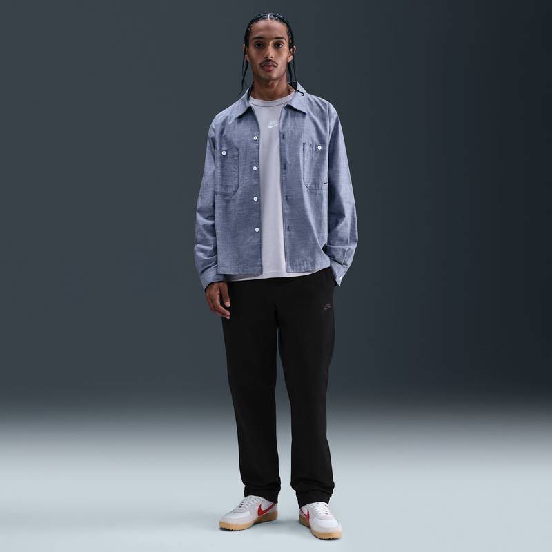 Pantalones Chinos Elásticos Para Hombre Nike Sportswear Club Negro