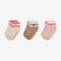 Calcetines Court of Legends adherentes para bebé (12-24 M) (3 pares) Jordan Marrón